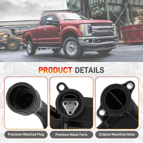 FC3Z-6A785-F Engine Oil Separator Assembly Compatible with 2017 2018 2019 Ford F250 F350 F450 F550 Super Duty 6.7L Powerstroke Diesel PCV CCV Vent Valve Engine Crankcase Replace#FC3Z6A785F in Saudi Arabia