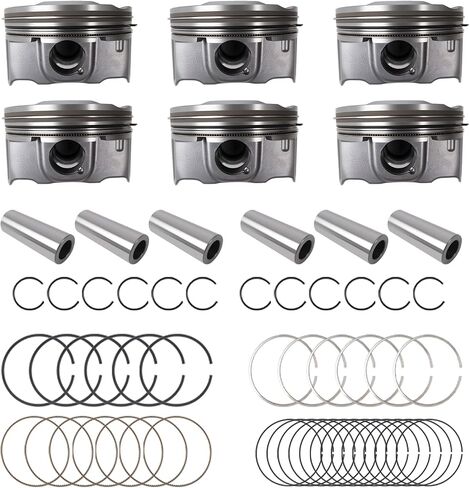 STD Engine Piston & Piston Ring Set 230413CFA0 ، Fit for 2011-2019 Kia Sorento/Sedona/Cadenza ، for Hyundai Santa Fe/Azera 3.3L in Saudi Arabia