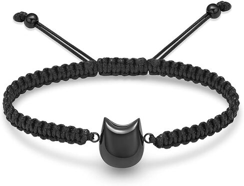 zeqingjw Paw Print Urn Bracelet for Pets Ashes Stainless Steel Dog Cat Cremation Bangle Locket Memorial Ashes Holder Keepsake Jewelry for Men Women in Saudi Arabia