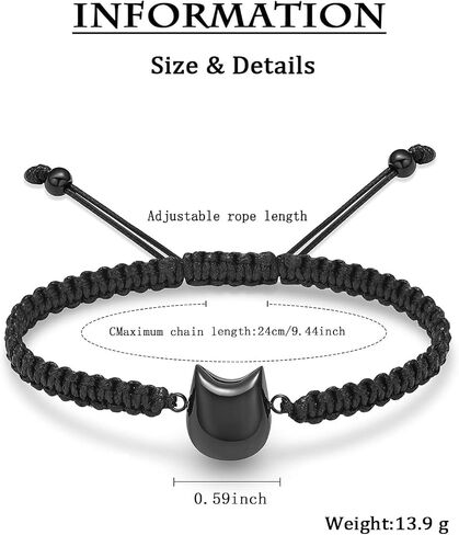 zeqingjw Paw Print Urn Bracelet for Pets Ashes Stainless Steel Dog Cat Cremation Bangle Locket Memorial Ashes Holder Keepsake Jewelry for Men Women in Saudi Arabia