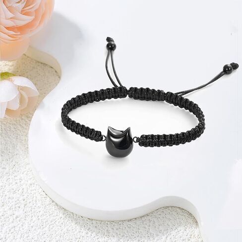zeqingjw Paw Print Urn Bracelet for Pets Ashes Stainless Steel Dog Cat Cremation Bangle Locket Memorial Ashes Holder Keepsake Jewelry for Men Women in Saudi Arabia