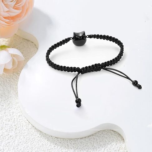 zeqingjw Paw Print Urn Bracelet for Pets Ashes Stainless Steel Dog Cat Cremation Bangle Locket Memorial Ashes Holder Keepsake Jewelry for Men Women in Saudi Arabia