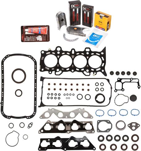 MA-4216958739-5 Full Gasket Set Bearings Rings Fit 01-05 Honda Civic 1.7 D17A2 D17A6 in Saudi Arabia