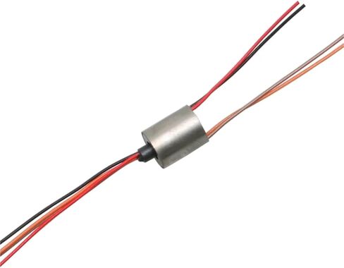 1PCS OD 6.5mm Micro Mini Metal Conductive Slip Ring 1.5A 2CH/4CH Rotating Connector for Visual Anchor Fishing Parts(D6.5mm 4CH 1.5A L8mm) in Saudi Arabia