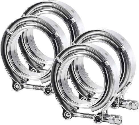Evil Energy 4pcs v Band Clamp مع Flange Male Femane 304 Stainless Steel (2.5 ") in Saudi Arabia