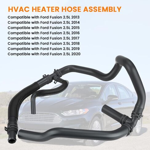 مجموعة خرطوم سخان HVAC متوافقة مع Ford Fusion 2013-2020 2.5L استبدال KH-815 DG9Z-18472-AA DG9Z-18472-H in Kuwait