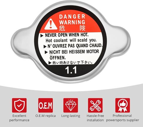 JAVIK Radiator Cap 17730-14G00 For Suzuki Boulevard M90 C90 2009-2019 GSX-R600 GSX-R750 2006-2024 Burgman 650 400 200 2003-2022 QuadSport 400 for Hayabusa 1300 Vinson 500 KingQuad 450 500 700 750 in Kuwait