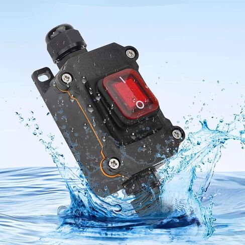 مفتاح مضمّن للماء ، DC 12-24V مفتاح تبديل الطاقة المضمّن لمحملات CAMP ، دراجة نارية ، لوحة شمسية in Saudi Arabia