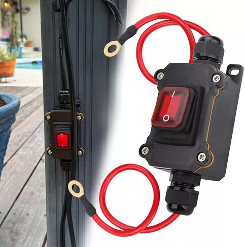 مفتاح مضمّن للماء ، DC 12-24V مفتاح تبديل الطاقة المضمّن لمحملات CAMP ، دراجة نارية ، لوحة شمسية in Saudi Arabia
