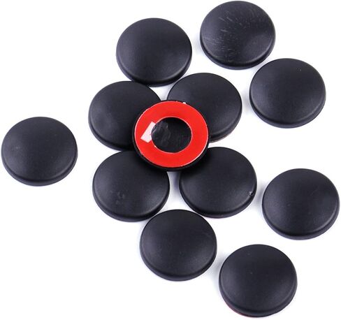 beler 12pcs Black Plastic Car Interior Door Lock Screw Protector Cover Anti-Rust Cap Trim Stickers in Saudi Arabia
