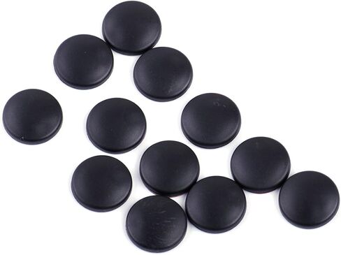 beler 12pcs Black Plastic Car Interior Door Lock Screw Protector Cover Anti-Rust Cap Trim Stickers in Saudi Arabia