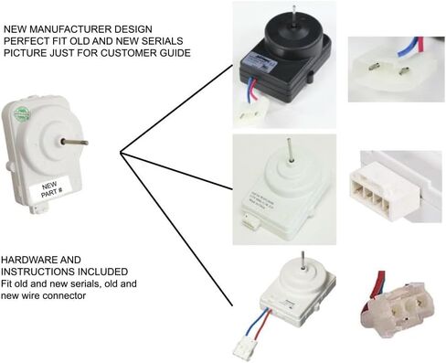 Glob Pro Solutions الدعم الأصلي 242018301 متوافق مع Frigidaire Fan Motor Old 297279502 ، 242018304 ، 2025970 ، 297279502 ، AH3501052 ، EA3501052 ، PS3501052 in Saudi Arabia