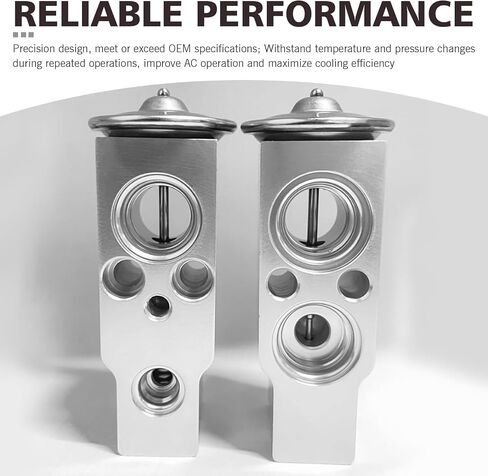 Car A/C Expansion Valve, Metal Steam Engine Air Conditioning Valve, Compatible with Lexus, Jaguar, Honda, Toyota, Land Rover, Subaru, Automotive Air Conditioning Repair Accessories (Silver) in Saudi Arabia