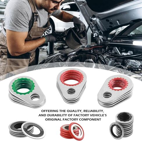 139PCS AC O Ring Kit Contains 30 Sizes,Durable A/C O Ring Assortment Kit with 54PCS Rubber Gasket & 85PCS Spacers for Seal Improvement,Professional AC Compressor Gasket Kits in Kuwait