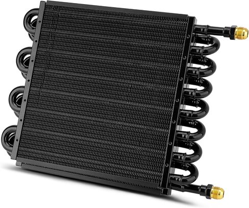 ترقية 16 تمريرة مبرد زيت نقل الألومنيوم ، 1/2 "Universal 16 صفوف 8AN الأنبوب وبرودة زعنفة ضاغط الهواء بعد ذلك in Kuwait