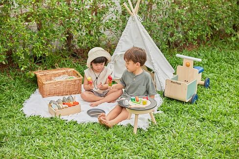 PlanToys Pasta Pretend Play Kitchen Food Playset (3613) | Sustainably Made from Rubberwood and Non-Toxic Paints and Dyes| Eco-Friendly PlanWood in Saudi Arabia