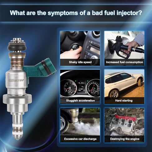 Fuel Injectors Pack of 6 1 Holes Compatible with Lex-us GS300 2006 3.0L V6 IS250 2006-2015 2.5L V6 in Saudi Arabia
