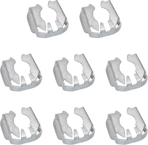 8 PCS Car Fuel Line Retainer Clips, Steel U-shaped Anti-aging Car Fuel Pipe Fixing Device, Vehicle Throttle Brake Injection Nozzle Clip, for OEM 12570620 17113679 PC61004 Buick Cadillac Chevy GMC in Saudi Arabia
