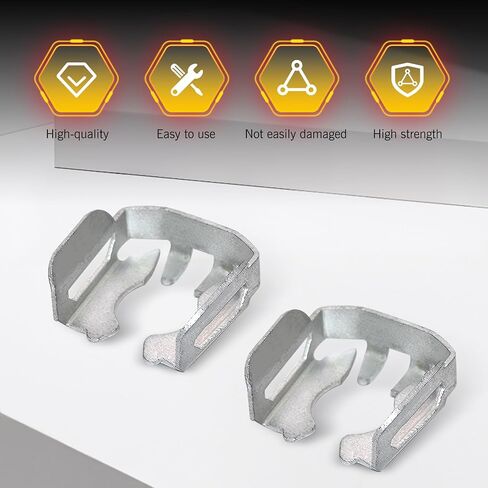 8 PCS Car Fuel Line Retainer Clips, Steel U-shaped Anti-aging Car Fuel Pipe Fixing Device, Vehicle Throttle Brake Injection Nozzle Clip, for OEM 12570620 17113679 PC61004 Buick Cadillac Chevy GMC in Saudi Arabia