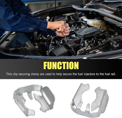 8 PCS Car Fuel Line Retainer Clips, Steel U-shaped Anti-aging Car Fuel Pipe Fixing Device, Vehicle Throttle Brake Injection Nozzle Clip, for OEM 12570620 17113679 PC61004 Buick Cadillac Chevy GMC in Saudi Arabia