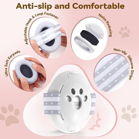 Baby Ear Muffs Noise Protection - 2-in-1 Toddler Noise Cancelling Headphones for Airplane Fireworks Travel Sleeping in Saudi Arabia
