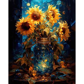 TUMOVO Paint by Numbers for Adults and Kids Summer Landscape with Sea DIY Paint by Number Oil Paintings Arts and Crafts Paint by Numbers Kits Acrylic Painting Home Decoration 16 x 20 Inch