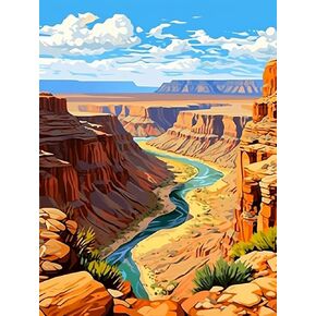 FITIMOTO Paint by Numbers for Adults Kids Beginner Students Without Frame, DIY Oil Painting Set, 16 * 20 inch Canvas Paintbrushes Acrylic Paint Kits,Gift,Home Decor, Niagara Falls
