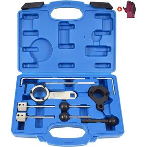 Camshaft Timing Belt Tool Kit, Compatible with VW Audi Tiguan SEAT Skoda 1.6 2.0 TDI Diesel Engine, Replace T10264 T10265 T10060A 3359 T10051 T10490, with Carrying Case & Gloves