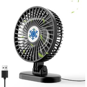 مروحة مكتب CC Store USB، 3 سرعات في زر واحد، صغيرة قوية محمولة وهادئة، قم بتوصيل مروحة الطاقة، مروحة صغيرة قابلة للتعديل لطاولة المكتب المنزلية in Kuwait