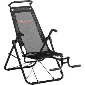 BODYRHYTHM Core & Ab Lounge Workout Chair, an Fitness System for Muscle Activating Workout and Inversion Therapy for Back Relief to Burn Calories and Work Muscles Simultaneously (Black)