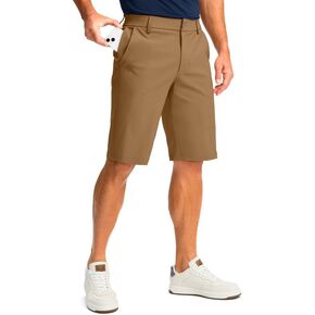 Men's Golf Shorts with 5 Pockets 11" Inseam Stretch Quick Dry Casual Work Dress Shorts for Men