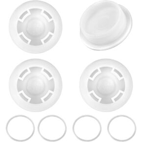 4 Pcs 2‘’ Barrel Bung Cap Plastic Bung Hole Caps Fine Thread Barrel Caps Thicken Poly Buttress Drum Bung with Silicone Gasket for 55 Gallon Plastic Drums