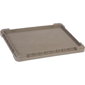 Hudson Exchange 12 x 15 (1 Pack) Lid For Straight Wall Handled Storage Container Tote, Gray/Brown