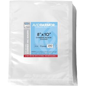 Avid Armor Chamber Vacuum Sealer Bags – Heavy Duty, BPA-Free, Pre-Cut Chamber Vacuum Bags for Food Preservation, Freezer Storage, Sous Vide and more, 1000/Pack (6x12) – Multi-Use Vacuum Bags