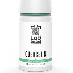 Quercetin - 120 500mg Capsules - No Fillers - 3rd Party COA provided with Every lot # -Pure Quercetin