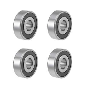 2Pcs 6202-RS Ball Bearing - Double Rubber Sealed Shielded Deep Groove 6202rs Bearings for Skateboards, Inline Skates, Scooters, Roller Blade Skates & Long Boards (15mm x 35mm x 11mm)