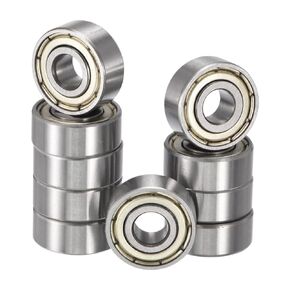 R14ZZ Deep Groove Ball Bearings, ID 7/8" x OD 1-7/8" x Width 1/2" Double Shielded Ball Bearing Chrome Steel Z2 Lever 10pcs
