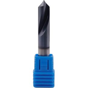 مثقاب تحديد من الكربيد الصلب عالي الأداء من BestParts - مطلي بـ AlTiN، 90 درجة، 2 فلوت، قطر عرقوب 3/8 بوصة، طول الناي 1 بوصة، الطول الإجمالي 2-1/2 بوصة in Kuwait