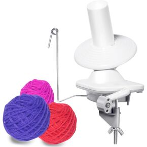 Yarn Ball Winder, Yarn Swift and Ball Winder, Needlecraft Hand Operated Yarn Ball Winder, Large Capacity, Easy to Set Up and Use, Sturdy Handle with Tabletop Clamp, Knitting Supplies in Kuwait