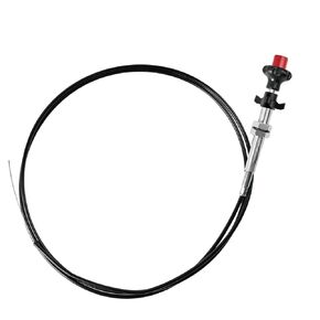 55204 Control Cables,Adjustable Throttle Cables with 2 in. Black Knob, 10 Ft. Length Universal