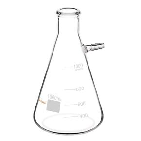 Glass Filtering Flask, Borosilicate Glass Bolt Neck Filtering Flask with Tubulation