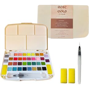 Watercolor Paint Set, 36 colors, Non-Toxic, Travel Watercolors for Adults, Kids, Hobbyists, Portable Watercolor, Holiday Gift