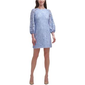 Vince Camuto Women's Lace T Body with Balloon Sleeve and Trim Details