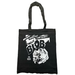 The Blob Black and White Horror Movie Tote Bag