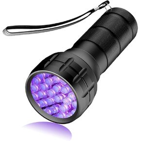 COSOOS Black Light UV Flashlight, 21 LED Handheld UV Light, 395nm Mini Blacklight Flashlight, Portable Pet Urine Detector for Dog Cat Urine Stains, Bed Bugs, Scorpion, Resin Curing, Nails