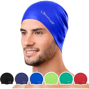 Limmys Men’s Women’s Unisex Swimming Cap - 100% Silicone Ladies Swim Caps - Premium Quality, Stretchable and Comfortable Swimming Hats - Available in Different Attractive Color