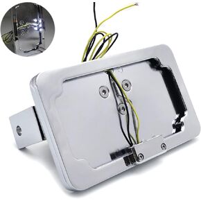 HTT Black Side Mounted License Plate Bracket w/LED Light For CBR 600 900 925 954/ Kawasaki Ninja ZX/Suzuki GSXR 600 750 1000 Hayabusa/Suzuki Katana TL1000