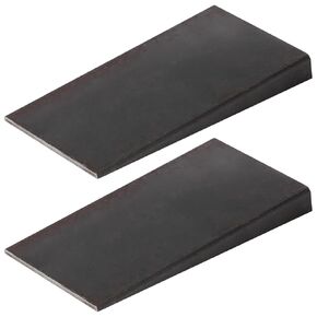 eoere 2 PCS Beveled Washers 7 Degree Triangle Flange Wedge Shim Right Angle Wedges - Carbon Steel, Underpinning Wedges, Tapered Wedges, Size: 5-7/8" x 3-1/8", Thickness: 1/8"~9/16"