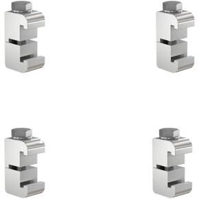 Donson Vacuum Aluminum ISO Double Wall Clamp 63 to 100 (M8x4)