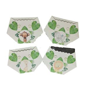 Jungle Animal Baby Shower Gift Card Holder Great Baby Shower Game Prize-Set of 4
